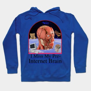 I Miss My Pre-Internet Brain - 90's Y2K School Textbook Design Hoodie